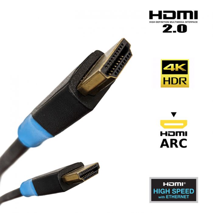 10 m Höghastighets-HDMI-kabel – Ultra HD 4k x 2k HDMI-kabel – HDMI till  HDMI M/M