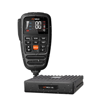 MGX R1 UHF/LMR HYBRID CB RADIO - REMOTE MIC IP67 12/24V